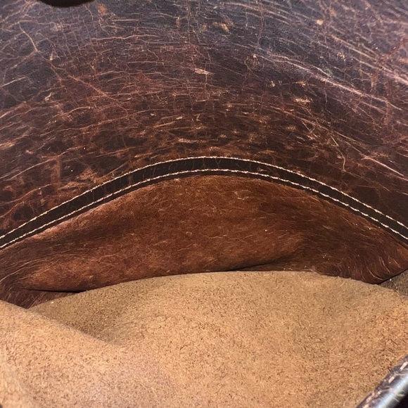 Stickman leather Tan Brown Leather Traveler Bag Crossbody - Picture 5 of 8